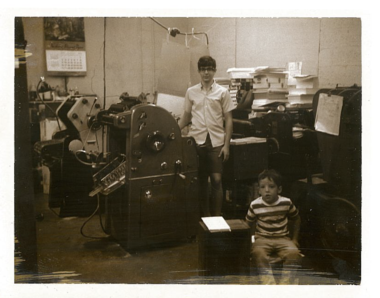 Old picture of Rick Printing